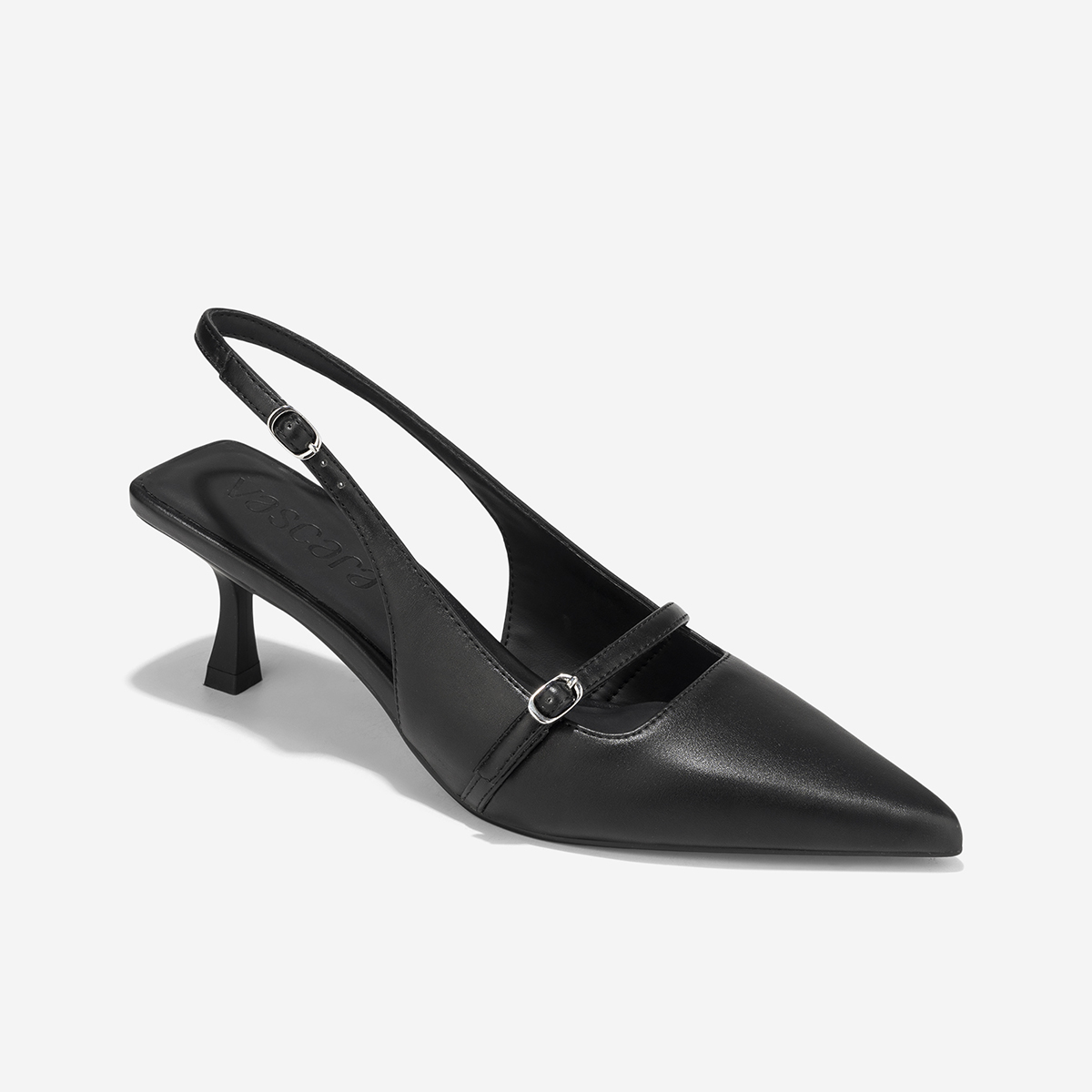 Vascara Giày Bít Mũi Slingback Nhấn Quai Buckle - BMN 0702