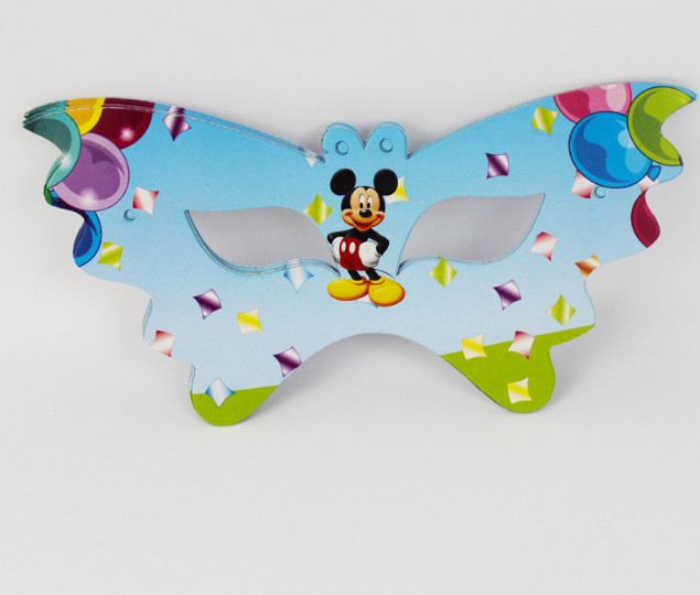 Set trang trí sinh nhật 16 món đầy đủ cho bé chủ đề Mickey màu xanh