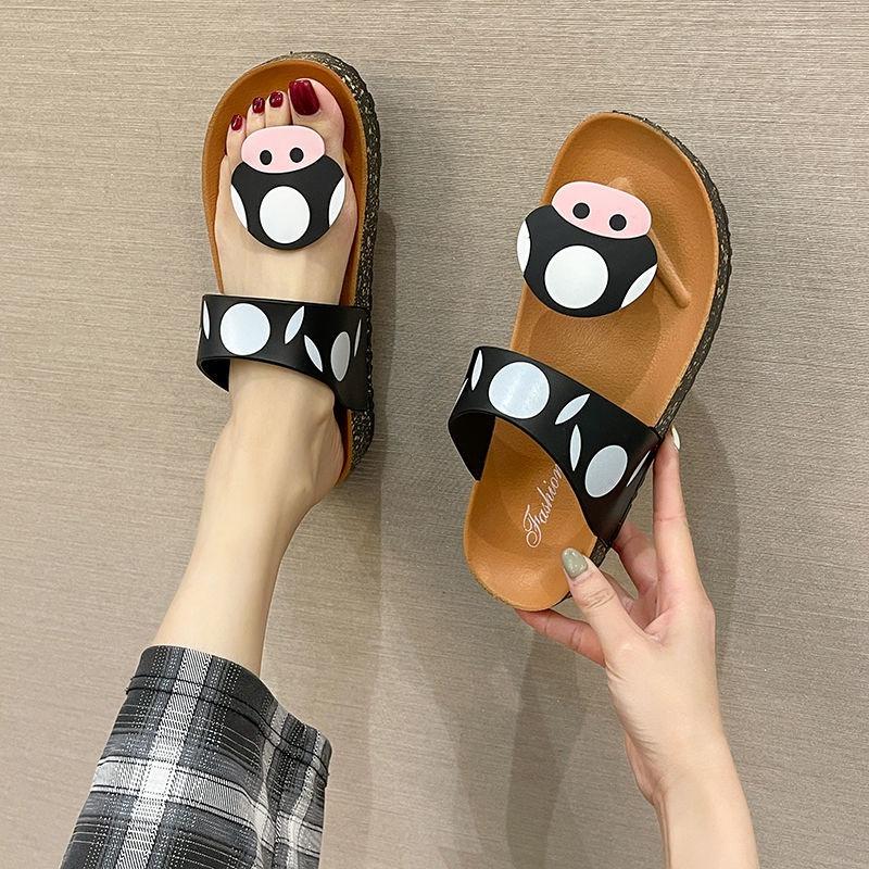 Slipper women summer online celebrity ins wears 2021 new fashion Korean version of Baida anti-skid soft sole cute cartoo