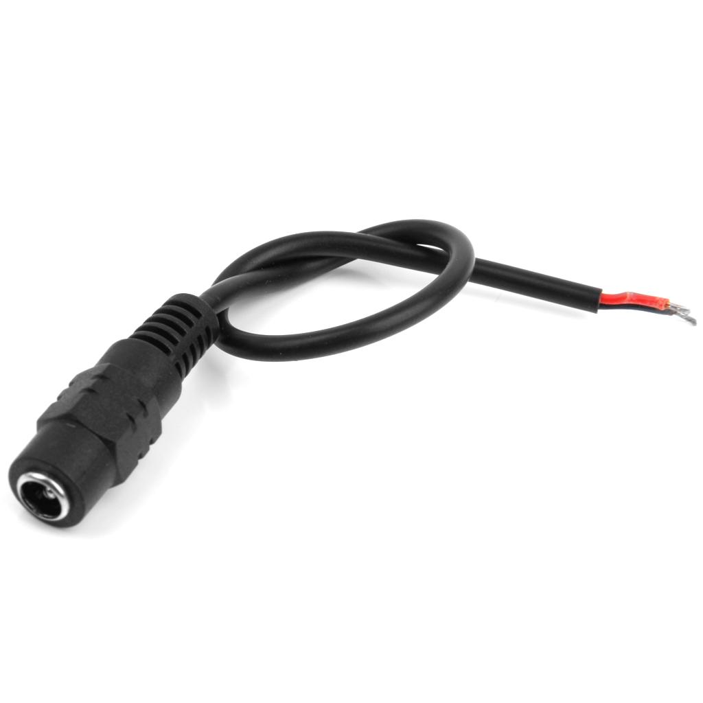 10x 20cm DC Power Pigtail Female Cable Plug Wire Connector for CCTV Camera