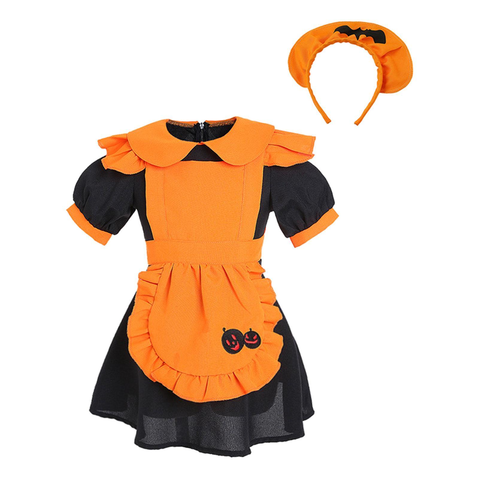 Halloween Costume Set for Kids Girls Cosplay Costume Decoration for Carnival