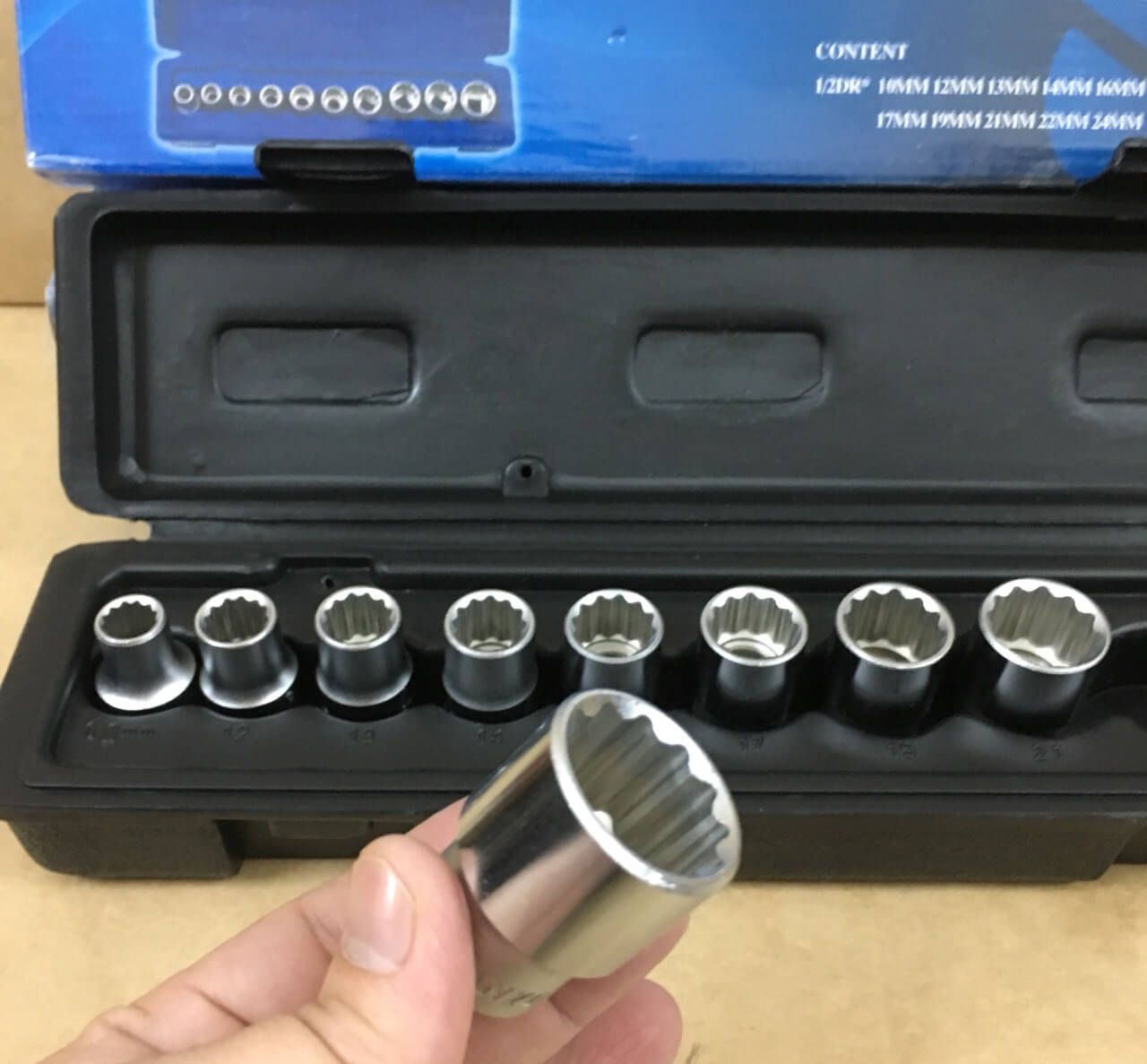 Bộ đầu khẩu Hoa Thị ½ 11 Chi tiết, típ hoa thị 10 – 24mm