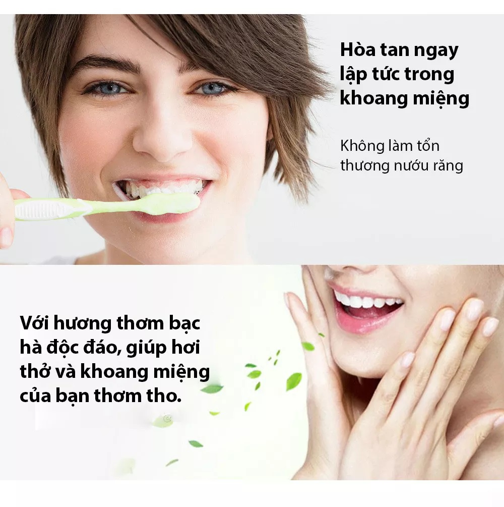 Bột tẩy trắng răng, loại bỏ mảng bám, vết bẩn ố vàng răng Teeth Whitening Powder 30g