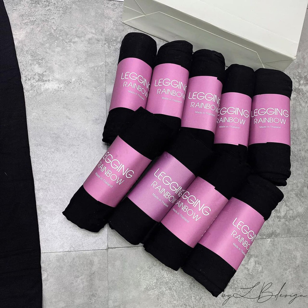 Quần legging DÀI cuộn hồng đủ size, siêu co dãn