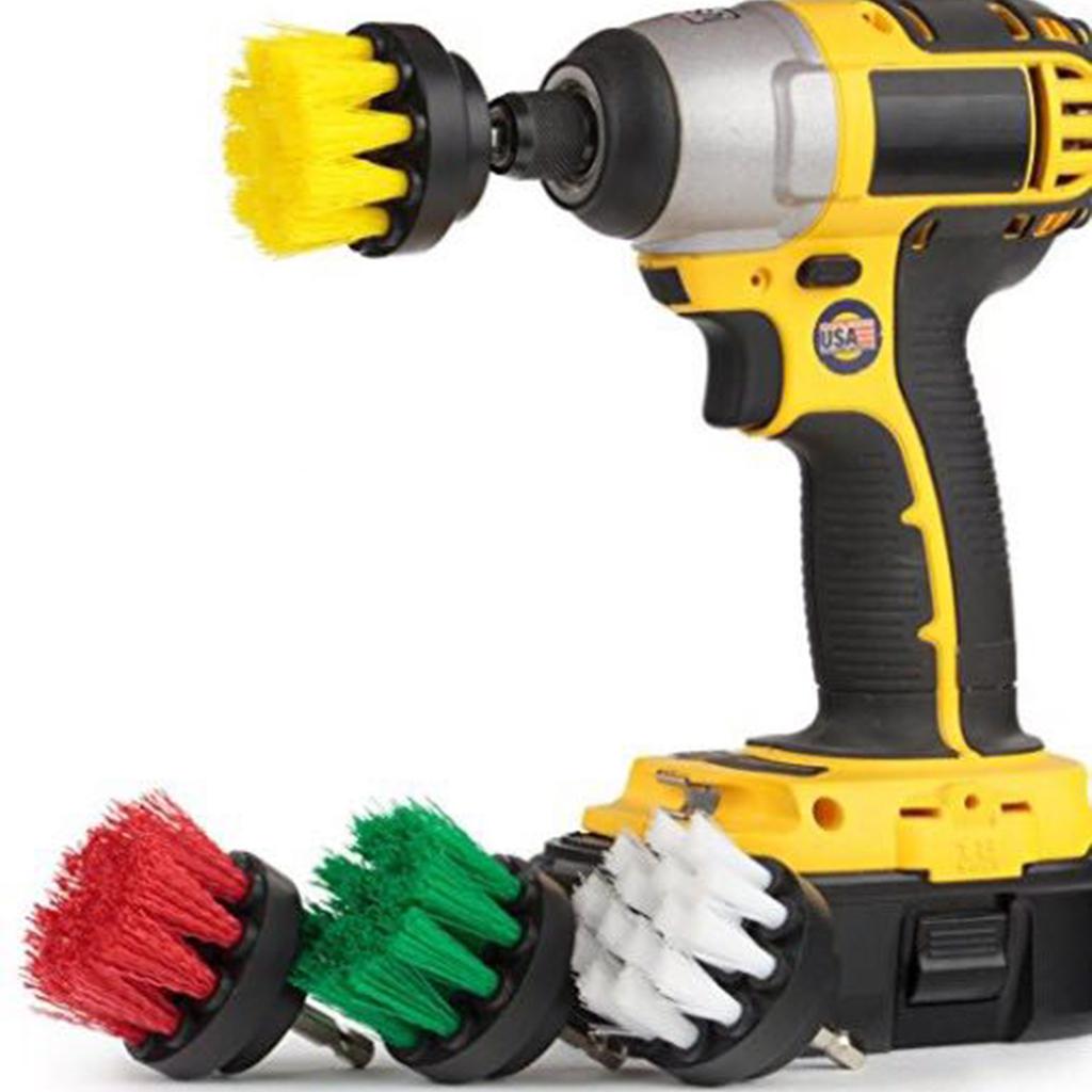3PCS 2/4/5inch Tile Grout Cleaning Drill brush Scrub Brush Drill Kit