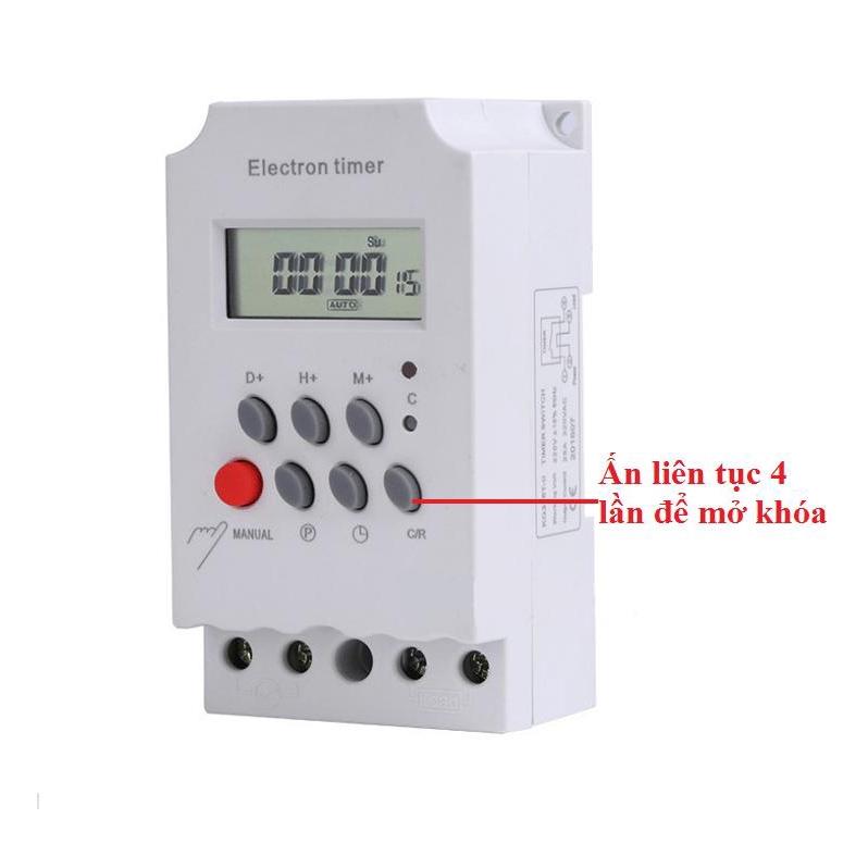 Công tắc hẹn giờ electron timer KG316T-II dùng trong tưới tiêu nông nghiệp 25A - mẫu mới 2018 timer hẹn giờ