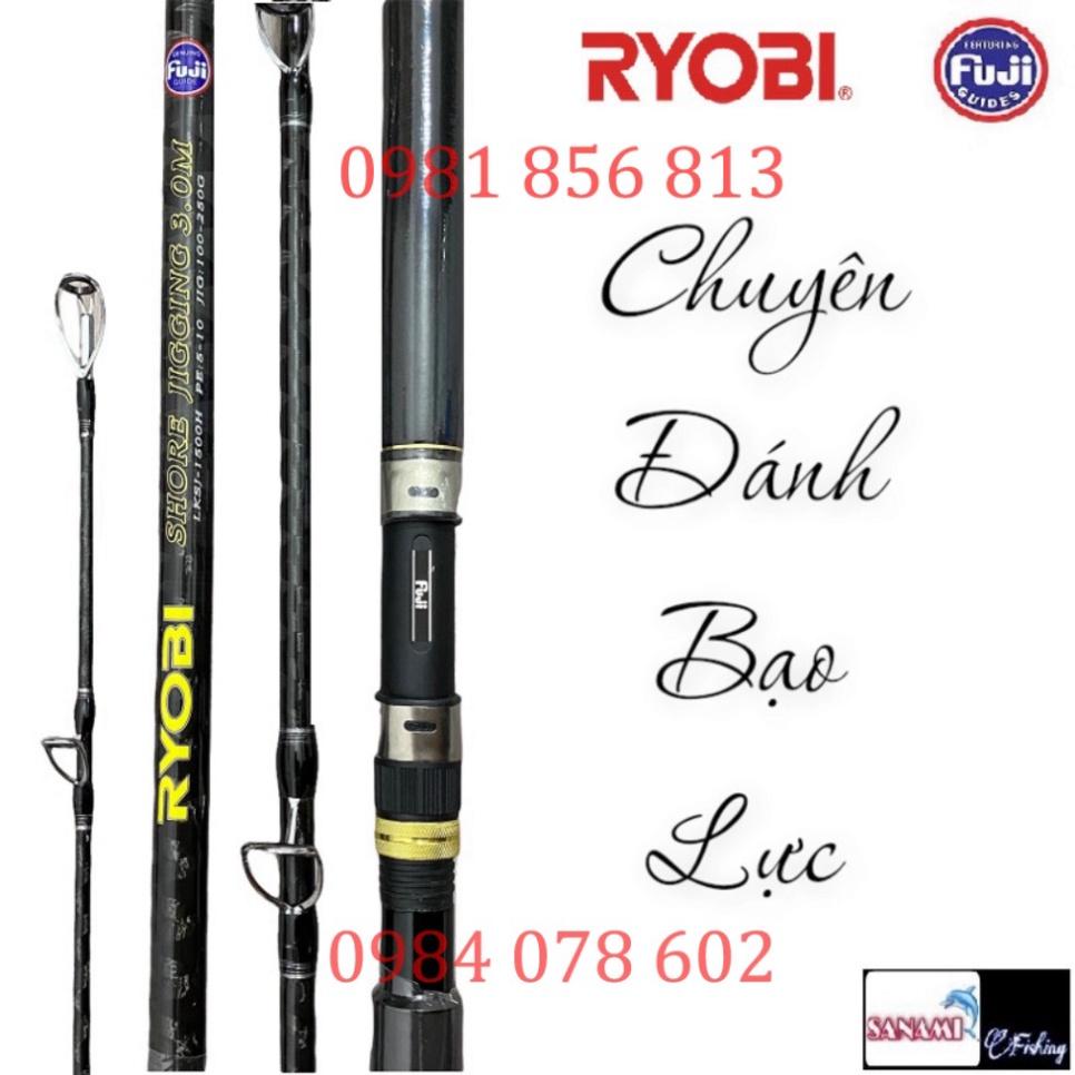 Xả hàng sale Cần Câu Máy 2 Khúc RYOBI Shore Jigging Chuyên Đánh Bạo Lực Khoen Fuji Đến Từ Nhật Bản CM06 - Sanami Fishing
