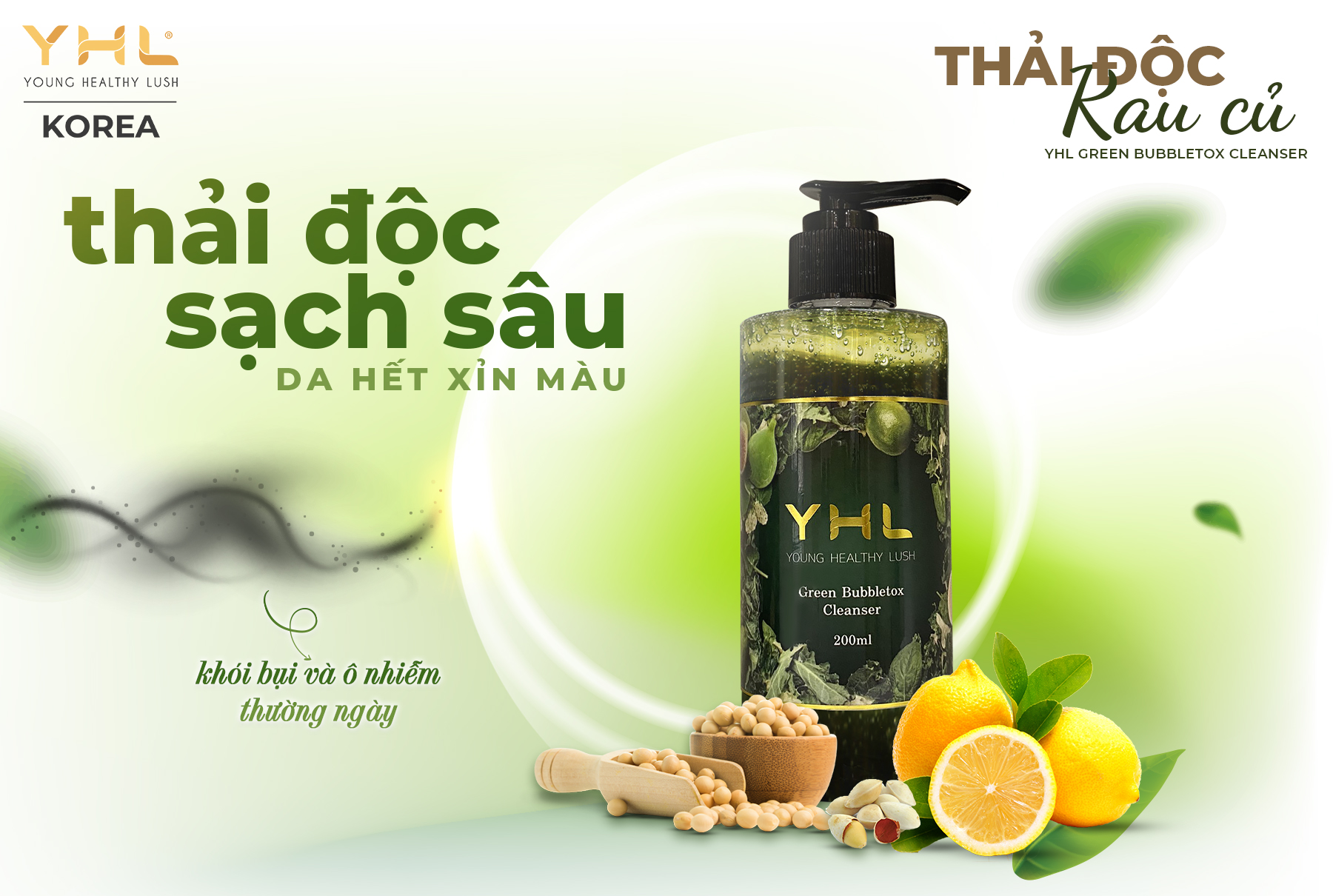 Sữa rửa mặt thải độc rau củ YHL