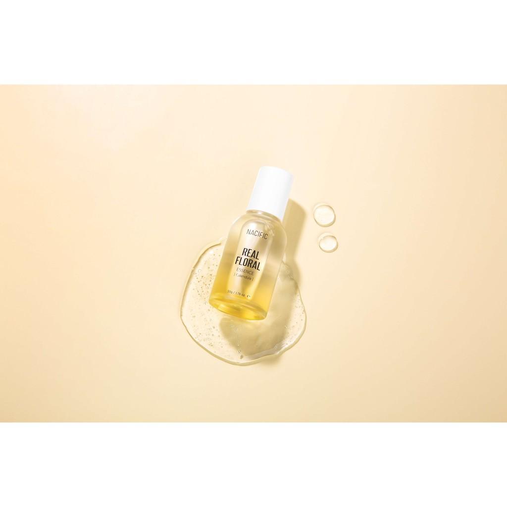 Tinh chất dưỡng ẩm làm dịu da ngăn ngừa mụn Nacific Real Floral Essence Calendula 50ml