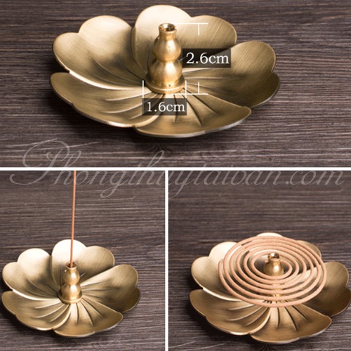Khay dĩa hứng tàn nhang HOA ĐỒNG 9.8cm- thờ cúng.