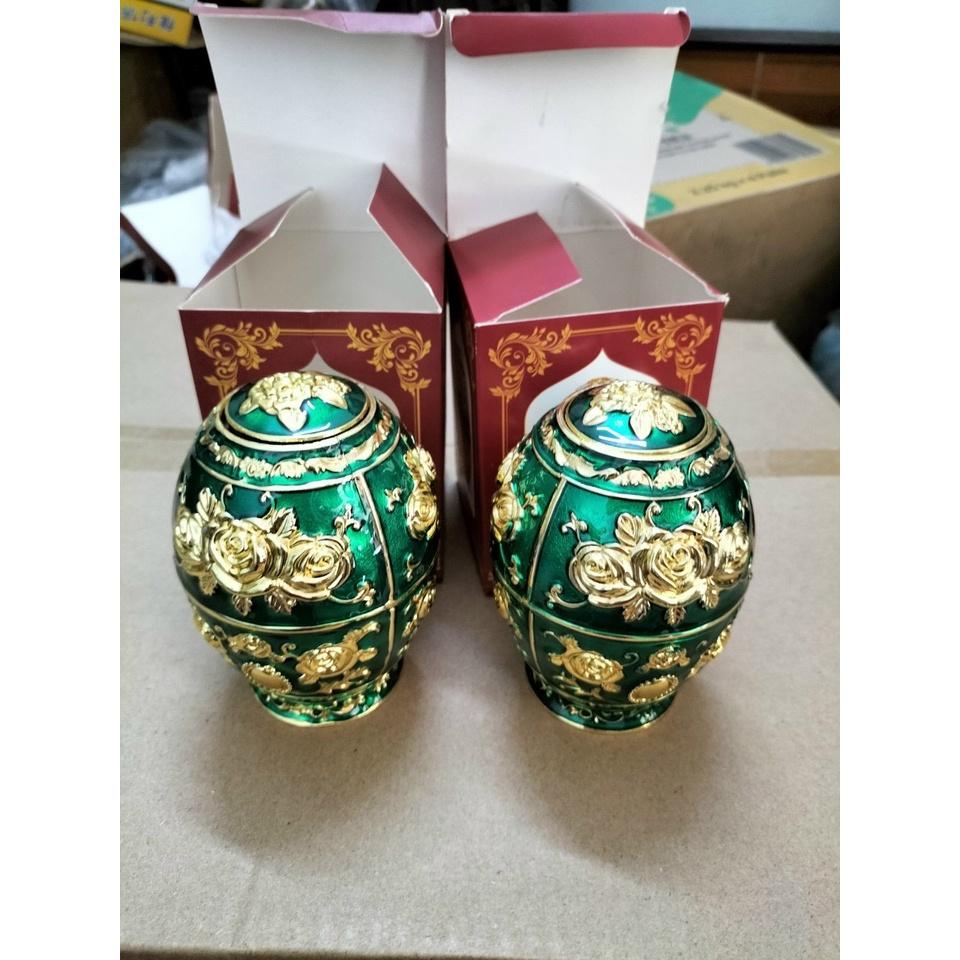 Hủ đựng Tăm Vàng Hoàng Gia - Gạt Tàn Phong Cách Hoàng Gia