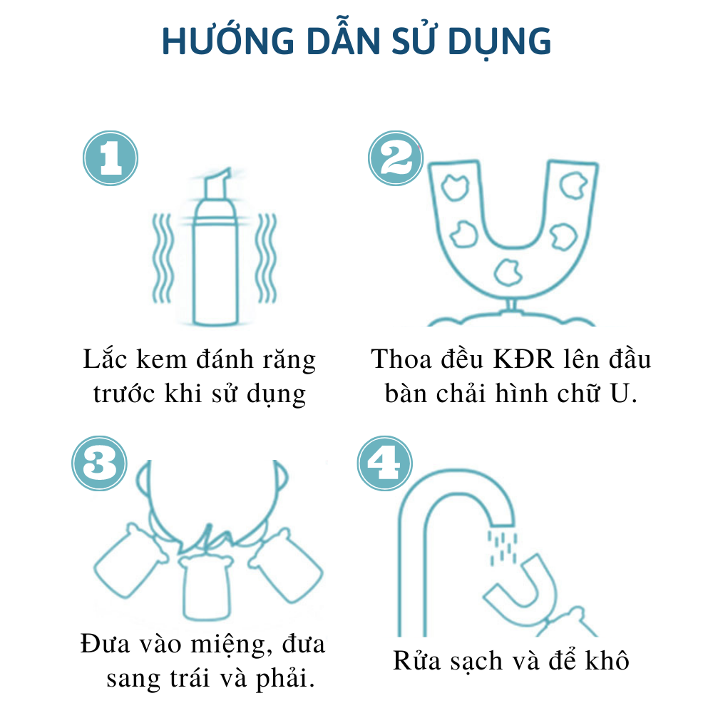 Bàn chải vệ sinh răng miệng tự động cho bé CTFAST K10, bàn chải điện chữ U làm sạch 3 chế độ, an toàn chống nước