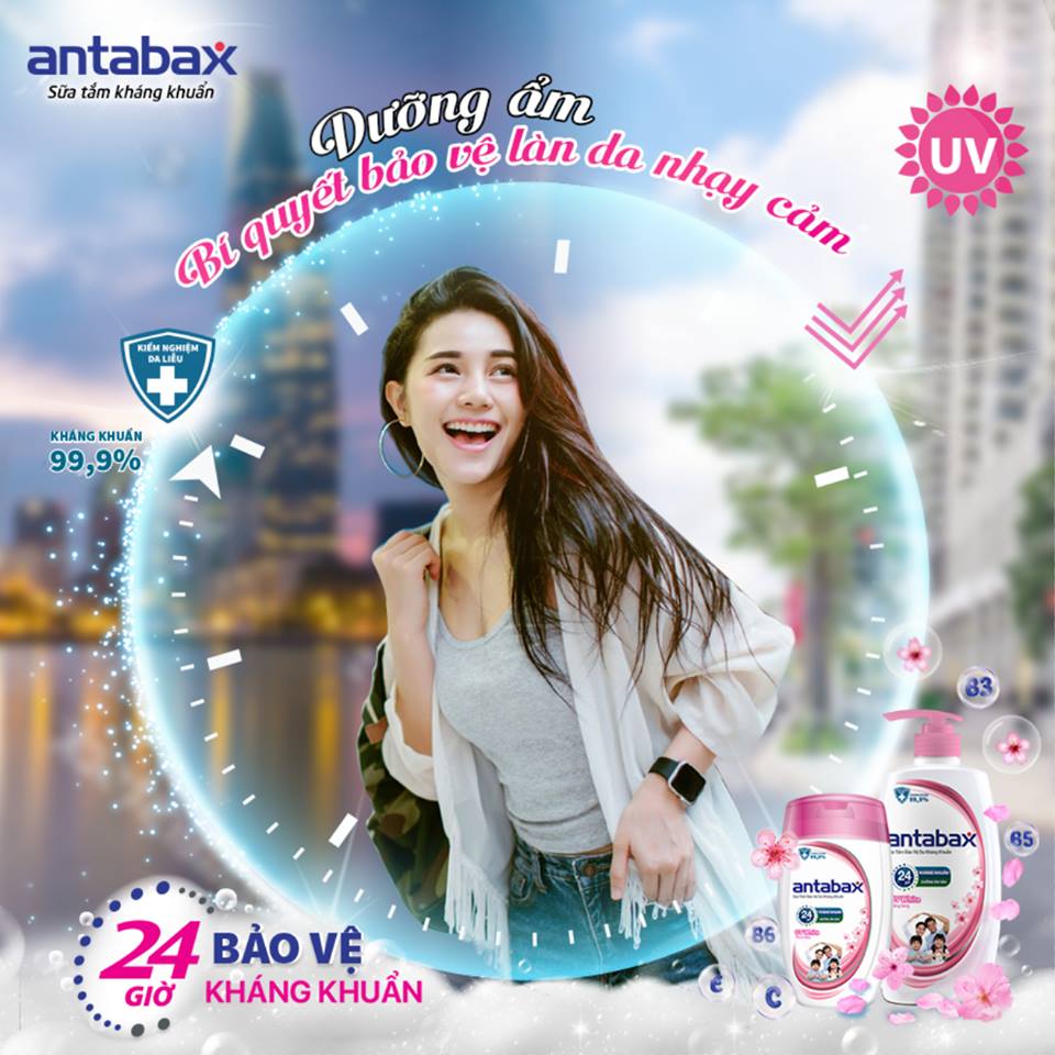 Sữa Tắm Bảo Vệ Da Kháng Khuẩn ANTABAX 900ml FRESH - Giảm Thiểu 99.9% vi khuẩn -