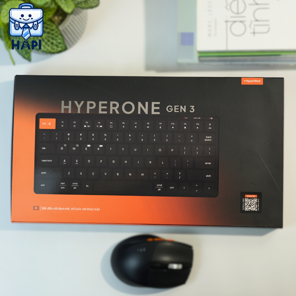 Bàn phím không dây hàng chính hãng HyperWork HyperOne Gen 3 HPW-KB1G3