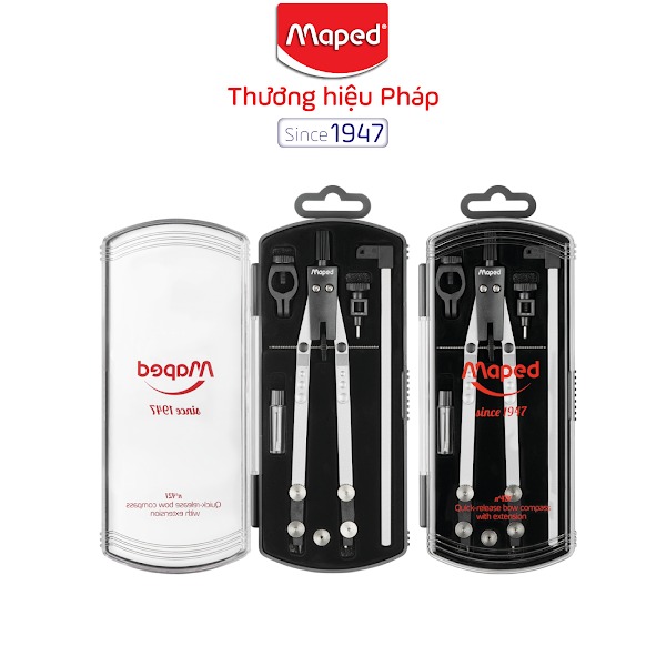 MAPED - Hộp Compa kỹ thuật Metal Bow set 5 -