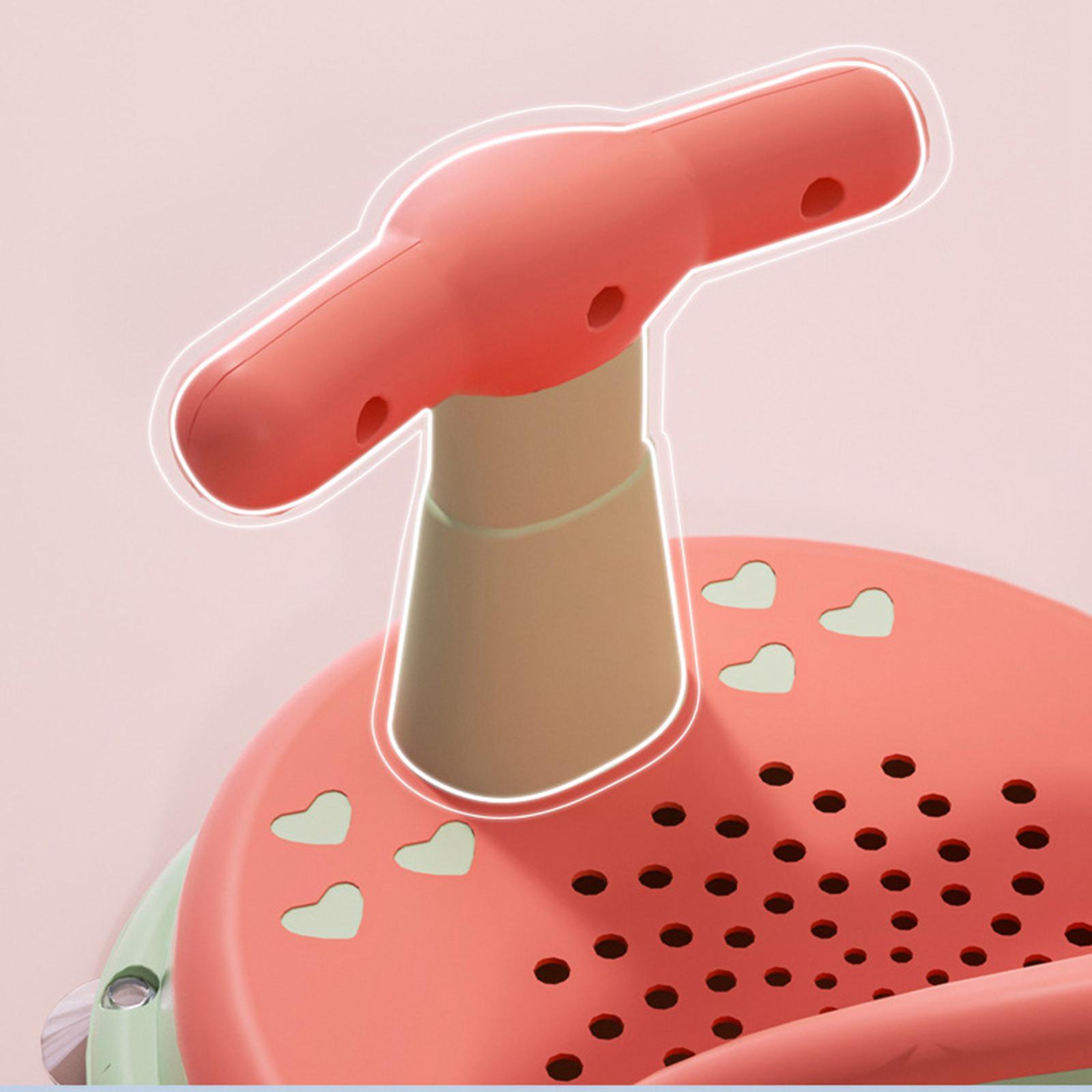 Portable bathtub Seat Infant Bath Chair non Slip Pink