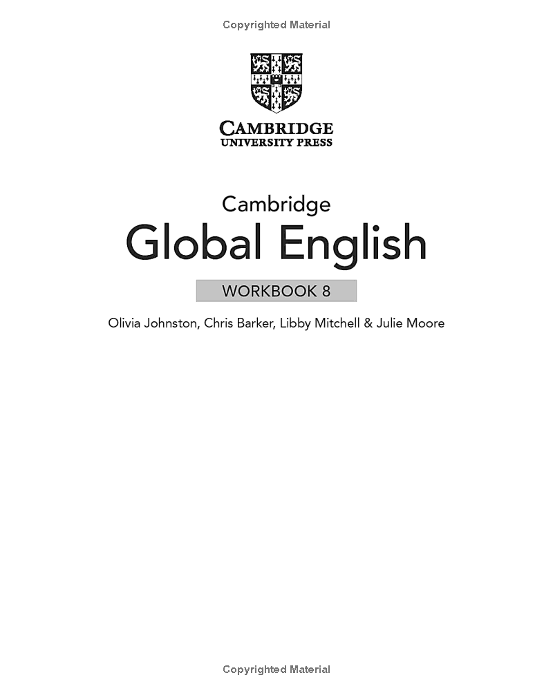 Cambridge Global English Workbook 8 With Digital Access (1 Year) - 2nd Edition
