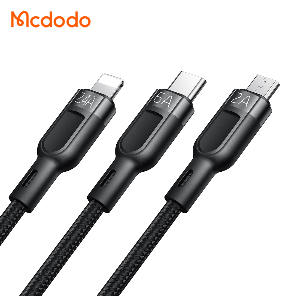 Cáp Sạc Nhanh 3.5A  Đa Năng 3 in 1 Mcdodo CA-0930 USB Type C Truyền Dữ Liệu– Hàng Chính Hãng