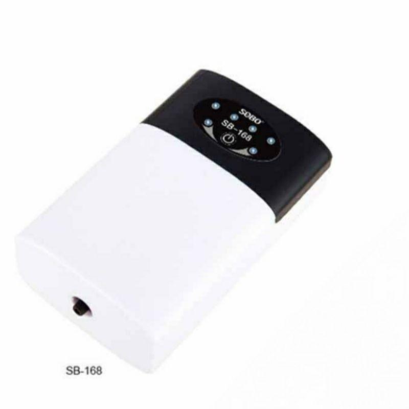 Máy sủi Oxy Tích Điện 1 Vòi Sobo SB-168 Cho Hồ Cá Tặng kèm 1M dây và 1 quả sủi