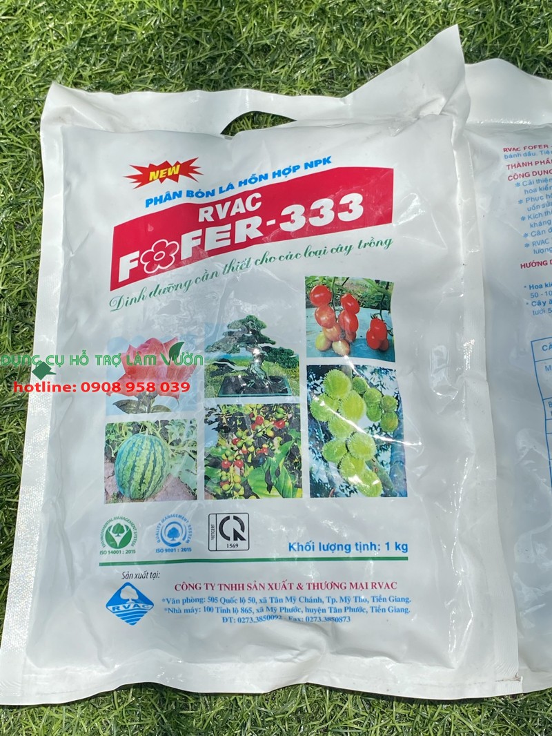Phân hữu cơ cá Fofer 333 dạng viên nén gói 1kg