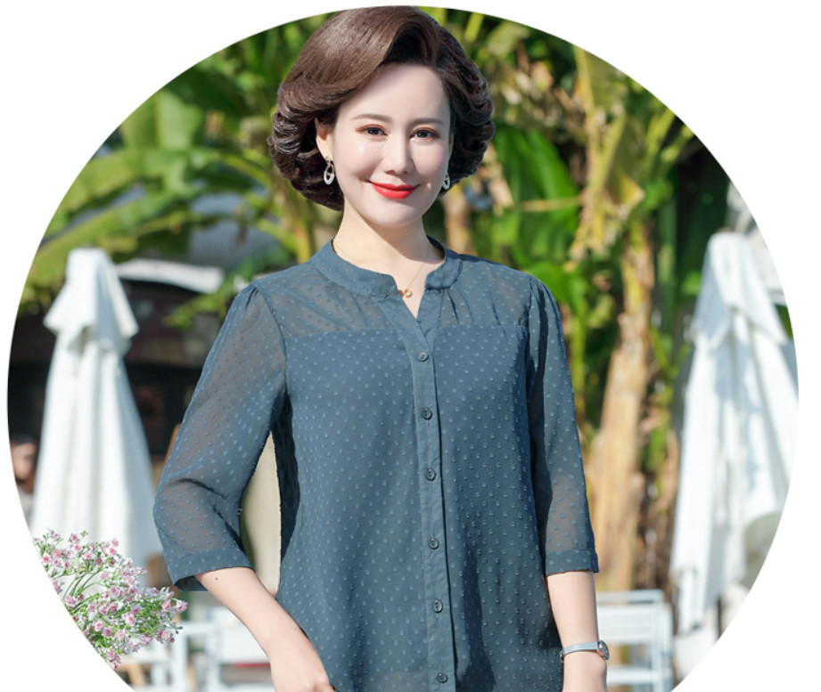 Áo Sơ Mi Cho Mẹ Giản Dị Mềm Đẹp SM17 - Hàng Quảng Châu Cao Cấp