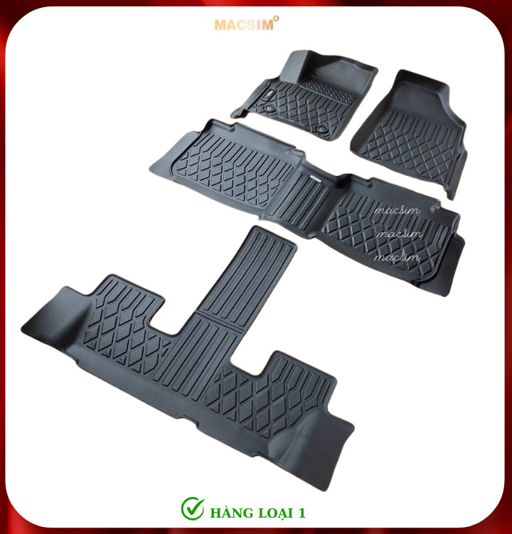 Hình ảnh Thảm lót sàn xe ô tô Hyundai Custin (sd) Nhãn hiệu Macsim chất liệu nhựa TPE cao cấp màu đen