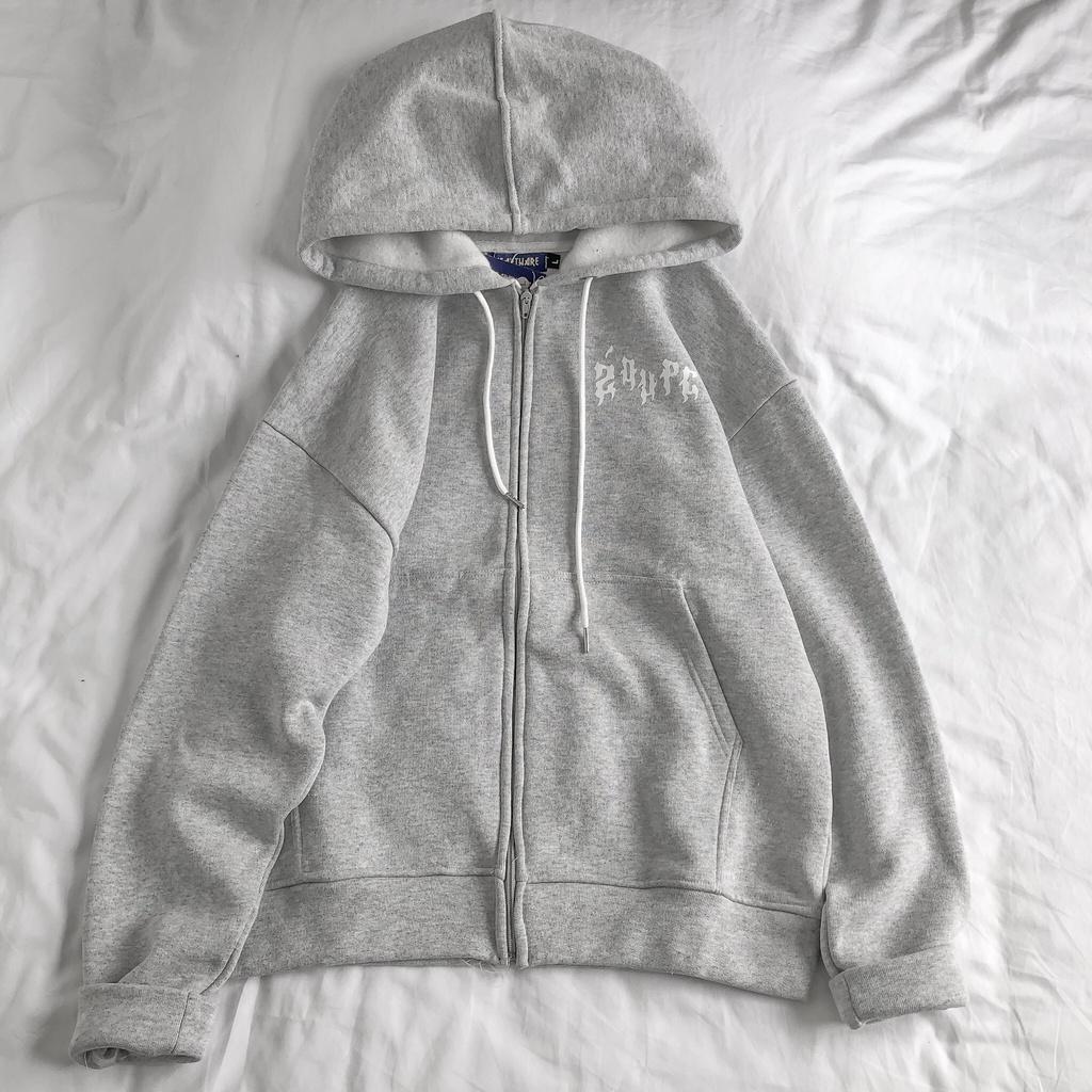 Áo Khoác nỉ lót bông MEANSTORE form rộng có mũ Unisex nam nữ oversize Ulzzang Streetwear Hàn Quốc - Zoupc