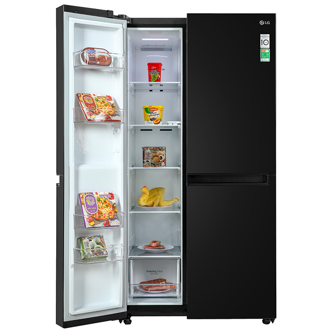 Tủ lạnh SBS LG Inverter 649 lít GR-B257WB - Hàng chính hãng - Giao tại Hà Nội và 1 số tỉnh toàn quốc