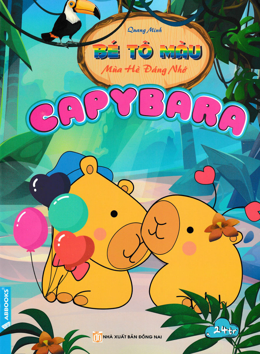 Combo Sách Bé Tô Màu: Capybara + Labubu + Công Chúa Barbie (Bộ 4 Cuốn) (ABB)