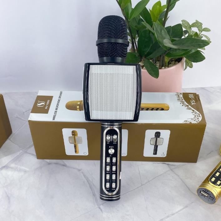 Micro Karaoke Bluetooth YS-91 Mic không dây có chỉnh giọng hỗ trợ ghi âm thẻ nhớ bass chuẩn BH6 tháng