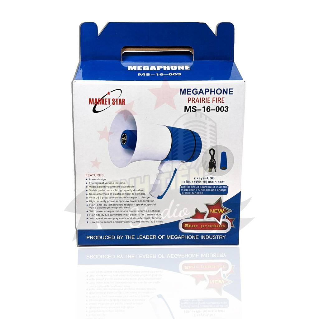 Loa phóng thanh cầm tay MEGAPHONE phù hợp bán hàng ngoài trời, hướng dẫn viên, hợp nhóm,cổng USB cổ vũ - ghi âm phát lại