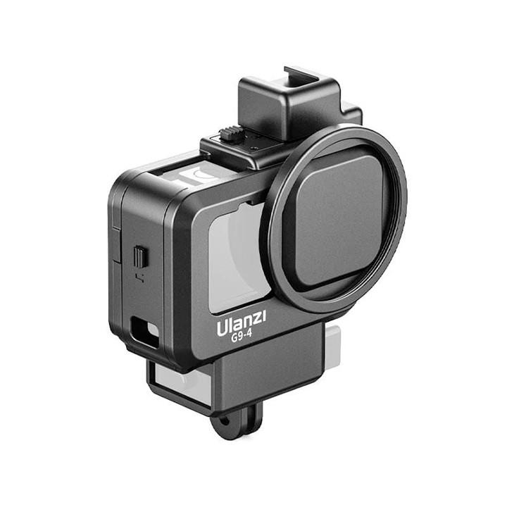 KHUNG CHO GOPRO 10 / GOPRO 9 ULANZI G9-4 CÓ KHE GẮN ADAPTER MIC LED - HÀNG CHÍNH HÃNG