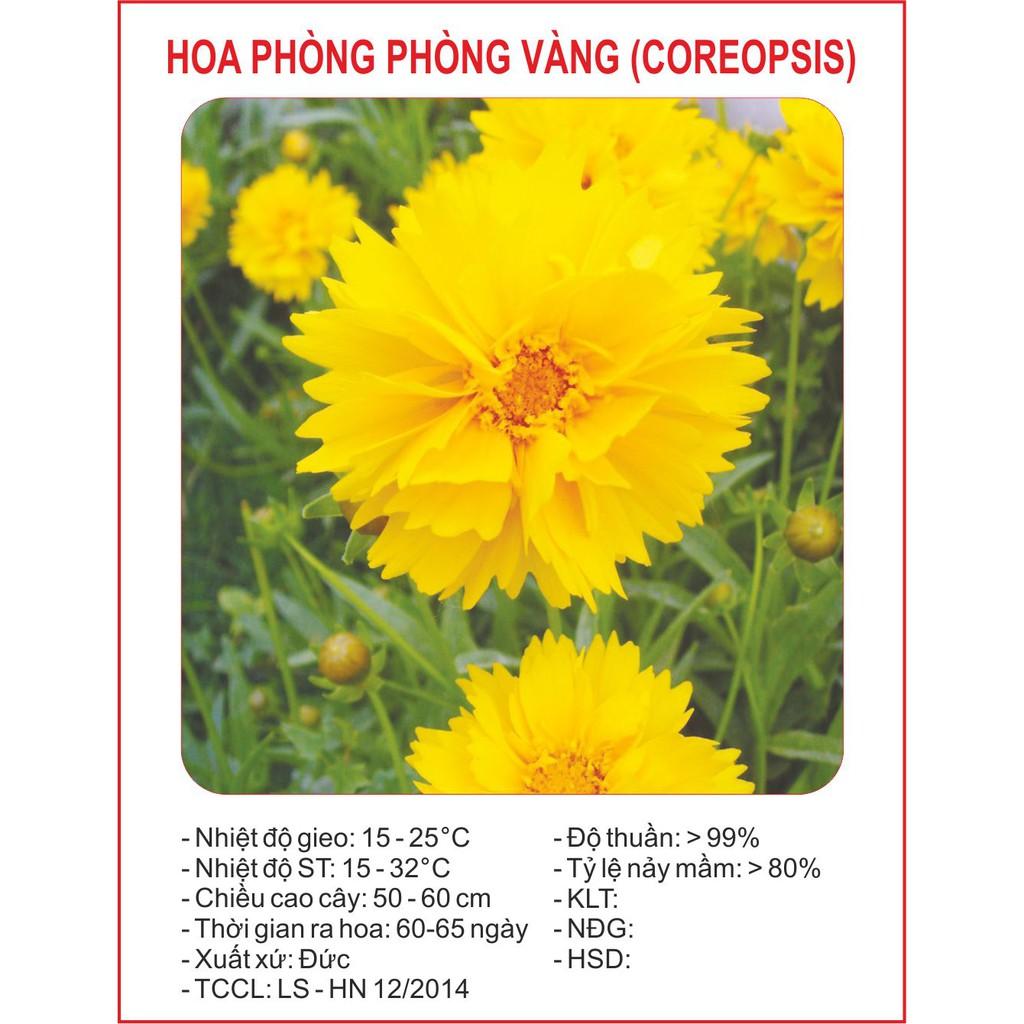Hạt giống hoa Phòng phòng vàng 50hạt/gói