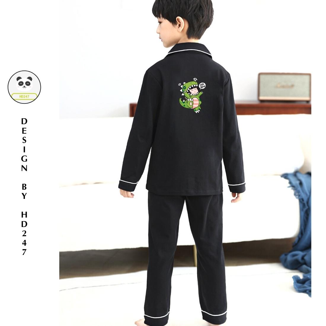 Sét đồ cho bé gái pijama mặc nhà size đại so kute in hình mèo dễ thương 0311