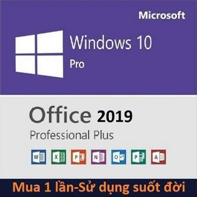 Combo Windows 10 và Office 2019 bản quyền sử dụng suốt đời