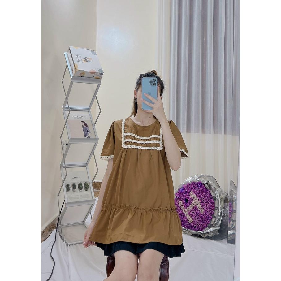Aó bầu hè cổ bèo dể thương mẫu mới