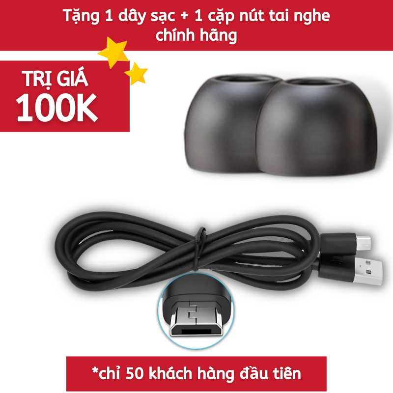 Nghe 200h - Tai Nghe Bluetooth Không Dây Pin Sạc Dự Phòng - The Deosd C3.2-X6S TD-D200S - Hàng Chính Hãng