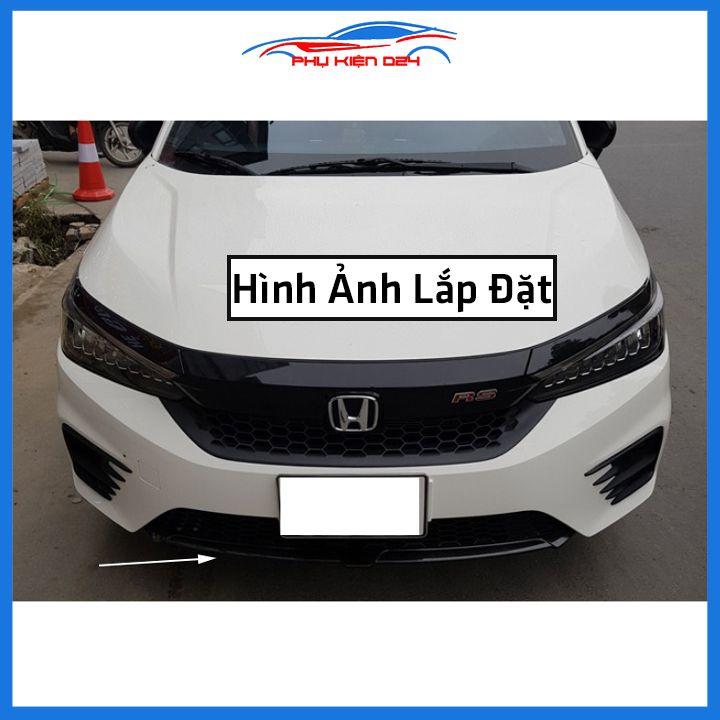 Ốp cản trước cho ô tô City 2021-2022 vân cacbon đen, xanh, đỏ mạ crom đủ loại