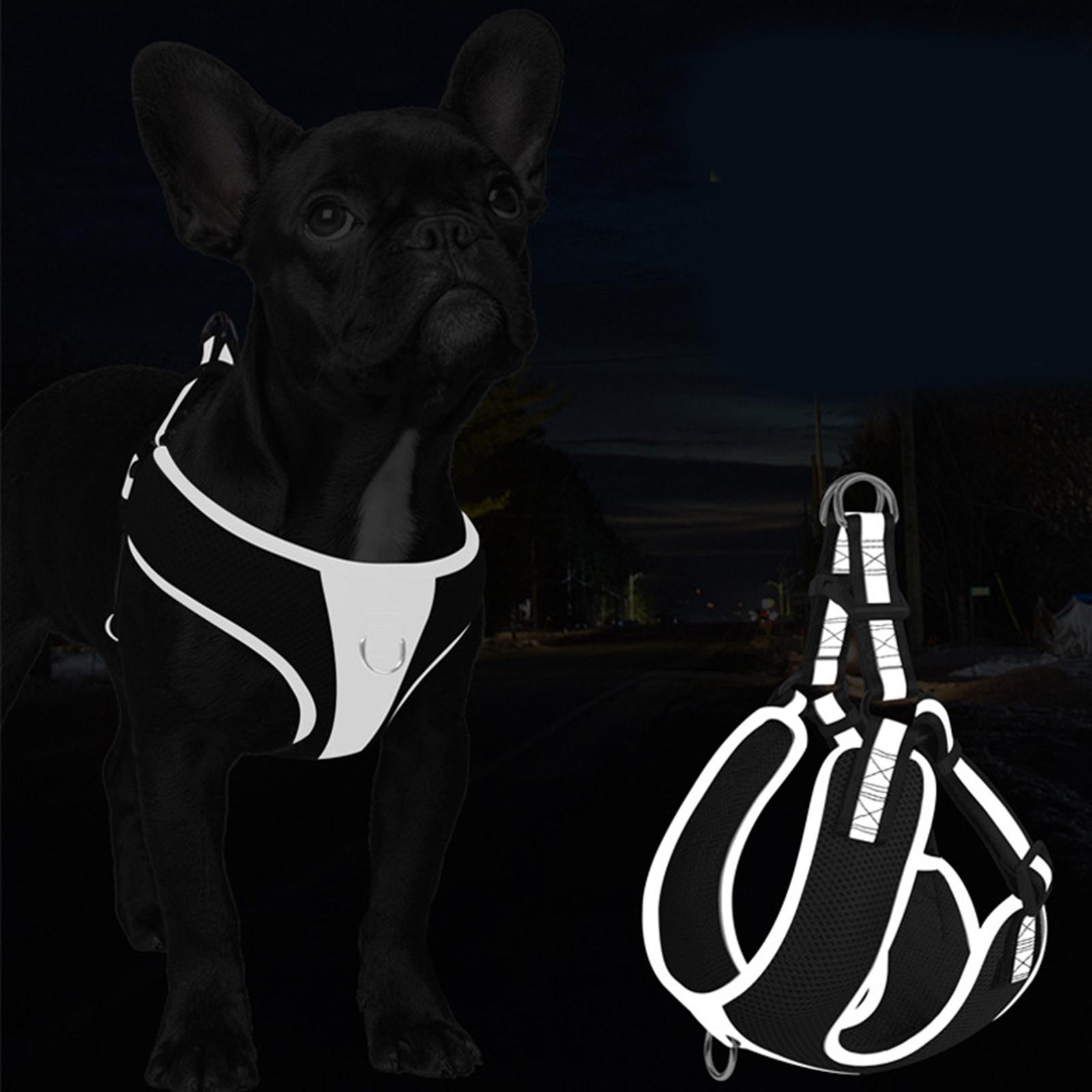 Dog Vest Harness Reflective Anti Escape Easy Control Adjustable for Kitty