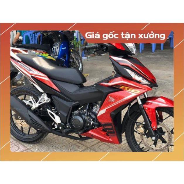 Tem rời winner lục giác dán xe đỏ 3 lớp ko bay màu
