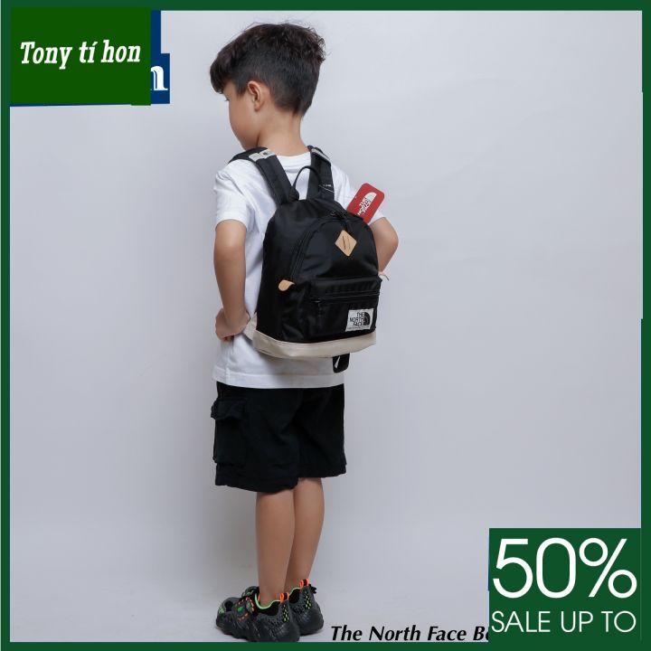 Tony tí hon -  Balo trẻ em THE NF BERKELEY BACKPACK chống thấm phụ liệu xịn - màu cam / vàng / xanh lam / đen / xanh nhạt