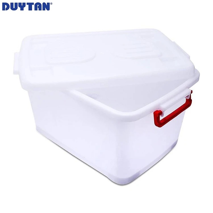 Thùng vuông nhựa Duy Tân 55 lít có bánh xe - 17489 - Hàng chính hãng