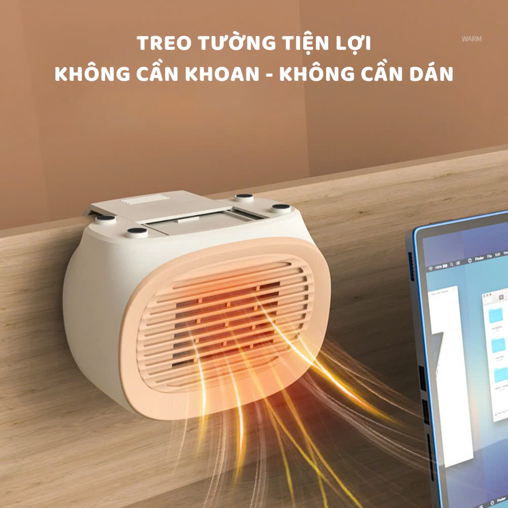 Máy sưởi gốm không khô da mini nhập khẩu quạt sưởi ceramic không đốt oxi, không phát sáng, làm nóng nhanh Trong 3s mùa đông để bàn văn phòng Vận Hành Êm Ái An Toàn Tiết Kiệm Điện Cân Bằng Độ Ẩm Yên Tĩnh Cho Giấc Ngủ Du Lịch Phượt Dã Ngoại - Hàng Nhập Khẩu
