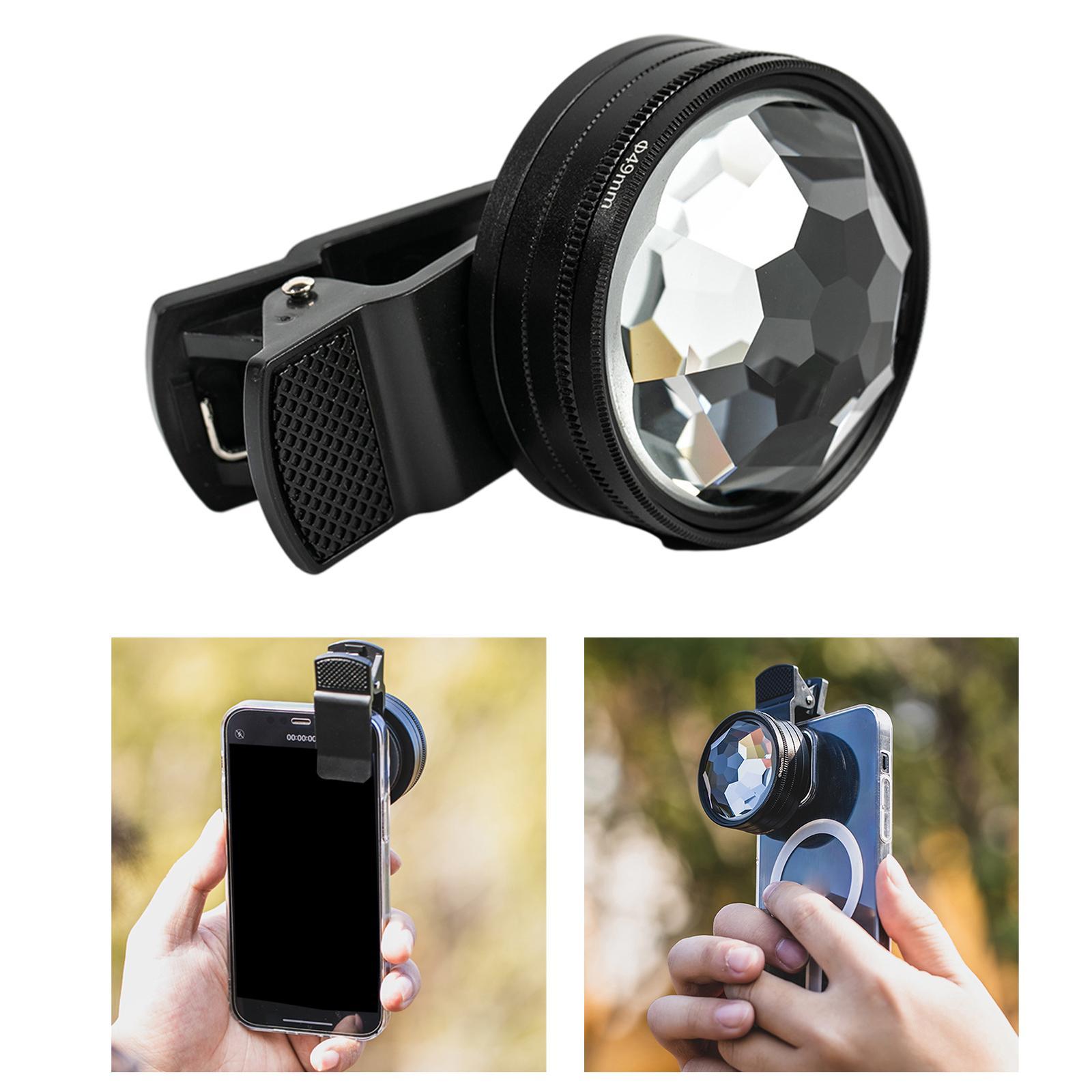 49mm Camera Lens Filter Optical Glass Kaleidoscope Prism for Photography Camera Phone Accessories