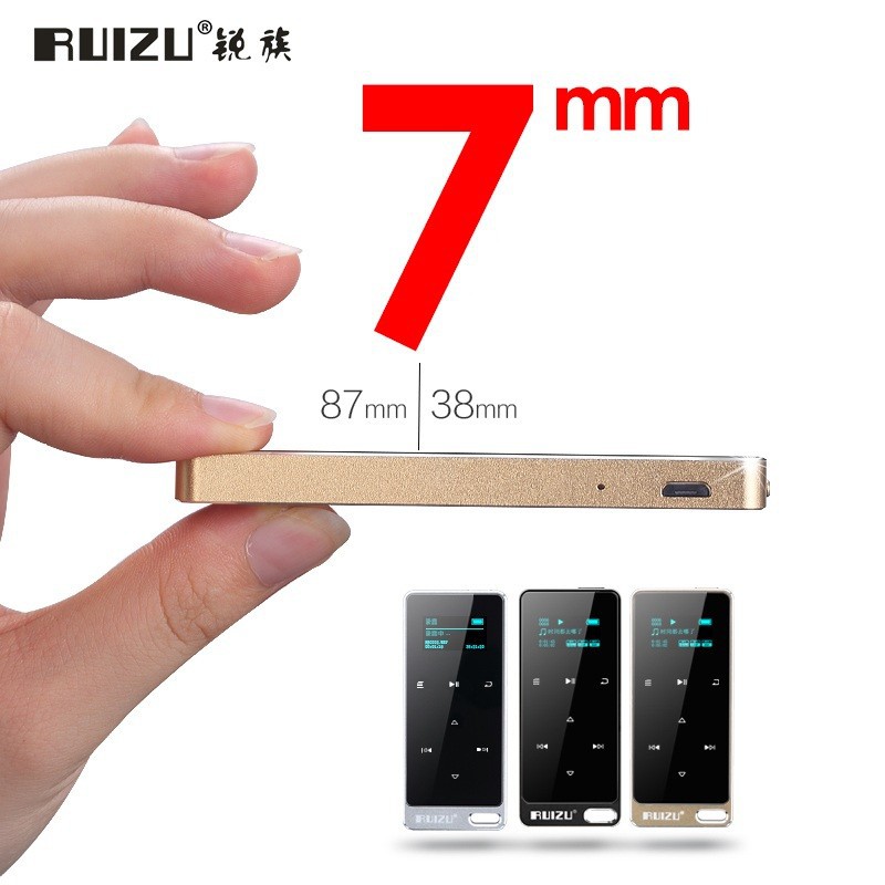 Máy Nghe Nhạc Ruizu X05 Bộ Nhớ 8GB Tặng Kèm Tai Nghe Xịn- Hàng Chính Hãng