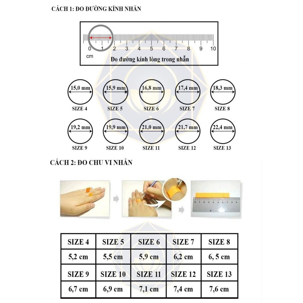 Nhẫn bạc CH đôi cho nam và nữ nhẫn bạc 925 - VIỄN CHÍ BẢO