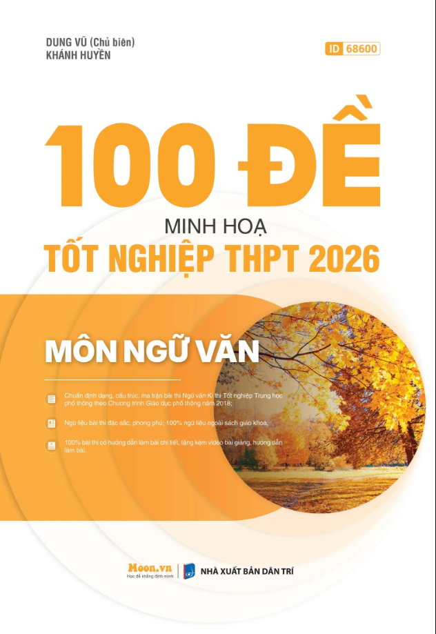 Sách - Bộ Đề Minh Họa Tốt Nghiệp THPT 2026 Các Môn (Combo/ Lẻ) - Moon