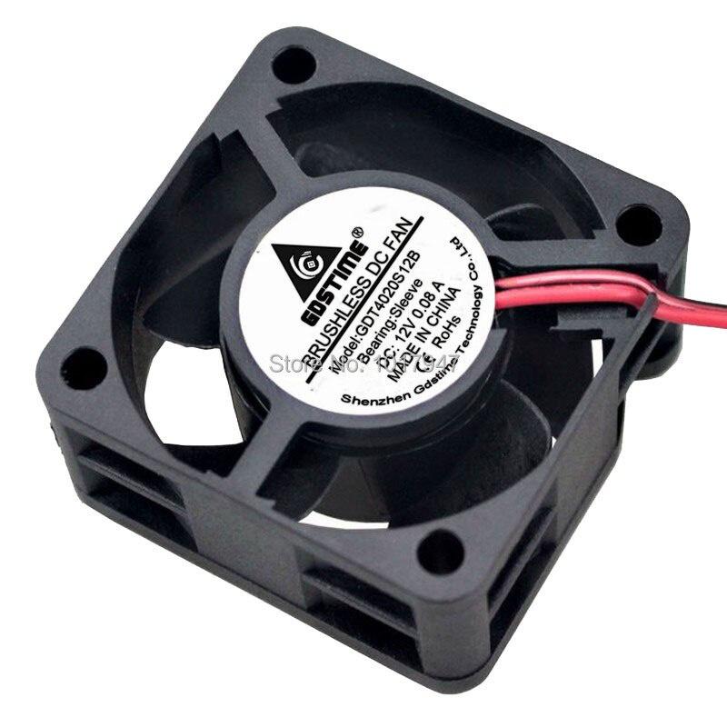 1 Quạt Tản Nhiệt Mini Dc 12v 2pin 40mm 40x40 X 20mm 4020 4cm Cho Máy Tính