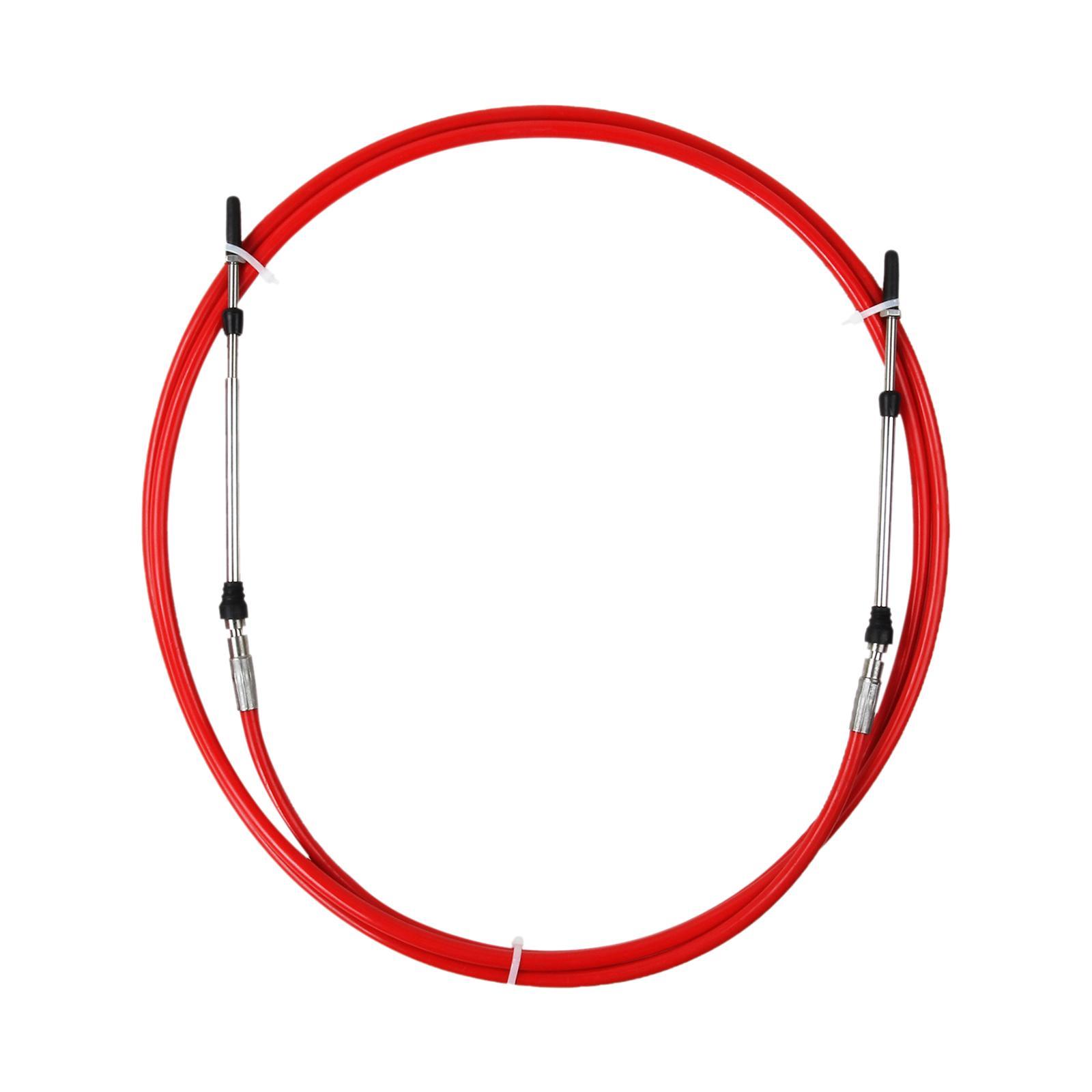 Throttle Shift Control, Boat Motor Cable, Remote Control fit for Yamaha Outboard Yachts , Black + Red