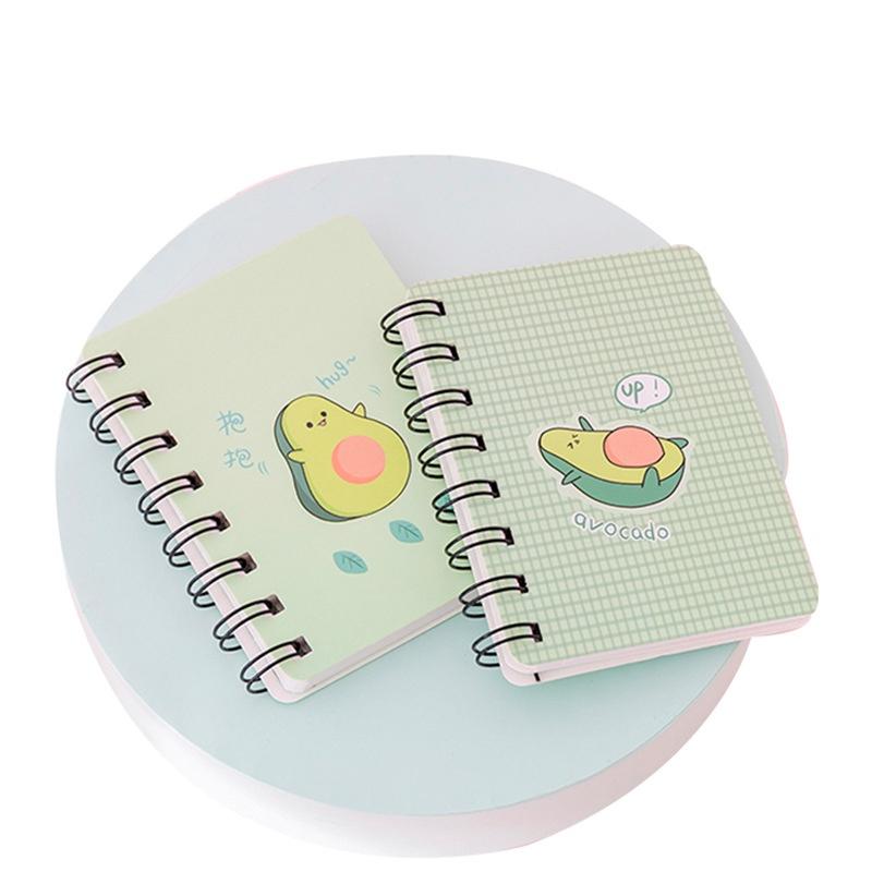 Sổ tay Mini họa tiết quả bơ hoạt hình dễ thương